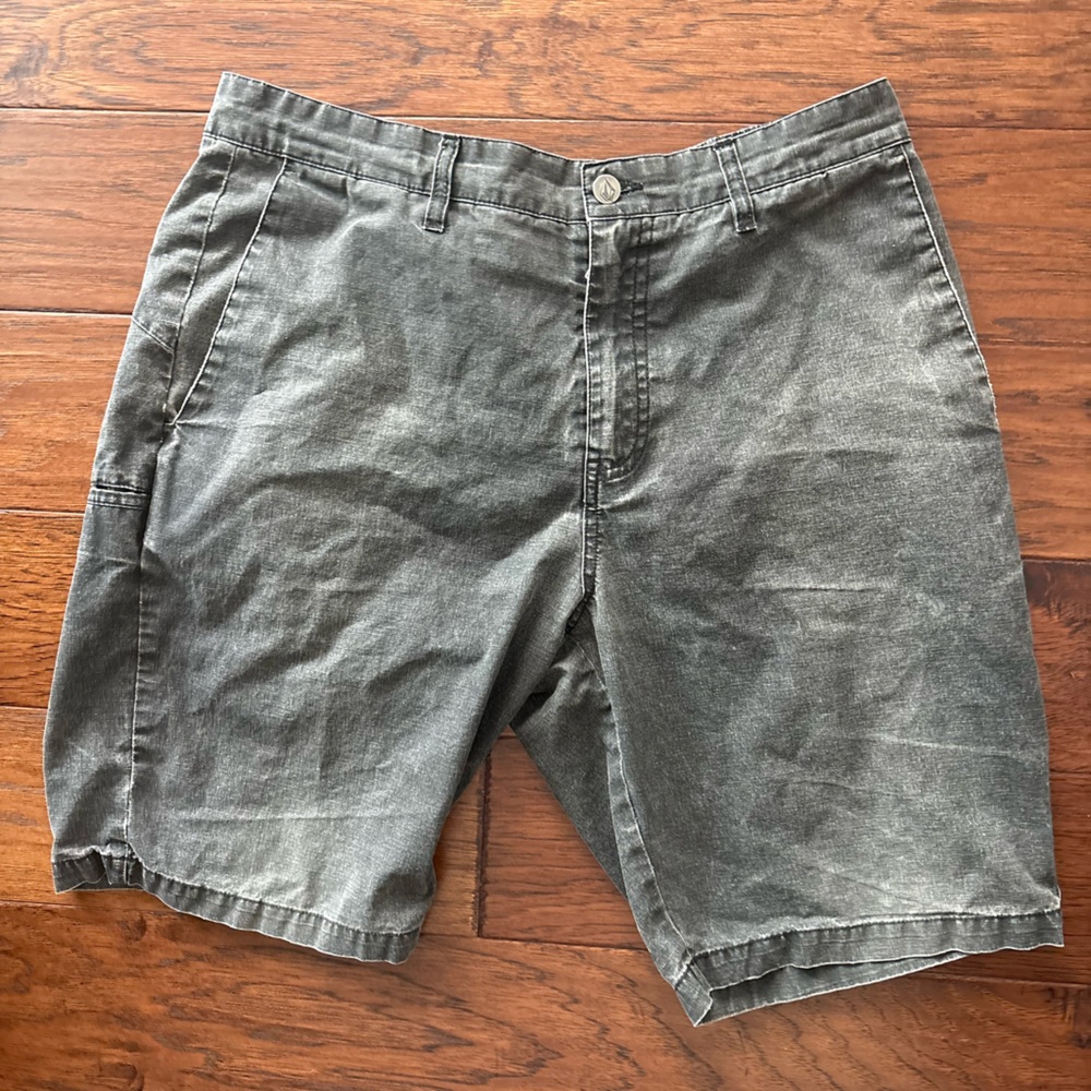Volcom Faded Gray Jean Shorts for Men